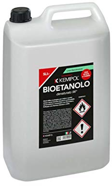 5LT BIOETANOLO COMBUSTIBILE LIQUIDO ECOLOGICO NATURALE INODORE CAMINO