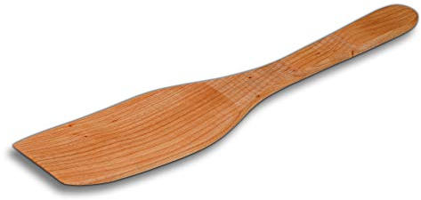 5x HOFMEISTER® Pfannenwender aus edlem Kirsch-Holz, 30 cm, antibakteriell, hitzebeständig & plastikfrei, Keine Kratzer in beschichteten Pfannen, kein Plastik im Essen, 100% Naturprodukt
