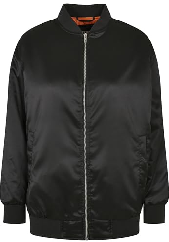 Urban Classics Ladies Oversized Satin Bomber Jacket Donna Giacca Bomber nero M