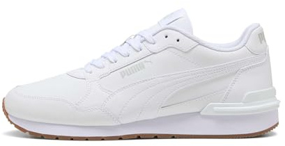 PUMA Unisex ST Runner V4 L Sneaker, White-Glacial Gray-Gum, 40 EU