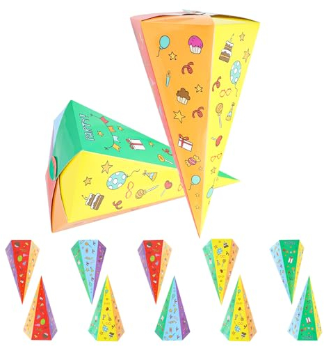 10 Stück Schultüte Klein 30cm, DIY Faltbare Schultüte zur Einschulung, Geschwistertüte zur Einschulung für Mädchen & Jungen, Zuckertüte zum Befüllen, Schuleinführung, Schulanfang, Kindergarten