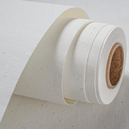 Natural White Wallpaper Grasscloth Textured Peel and Stick Wall Fabric&Wallpaper Self-Adhesive Wall Fabric&Wallpaper Removabl Easy to Clean for Bedroom,Living Room , Office. (16.5x236.2) 1001