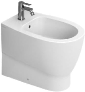 Ceramica Dolomite Bidet a terra filo parete in ceramica bianca serie demy