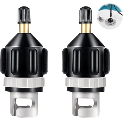 2 Piezas Adaptador de Válvula, Adaptador de Bomba SUP Inflable Adaptador Hinchador Paddle Surf Paddle Surf Inflador Accesorios para Tabla de Sup Botes Inflables Kayaks Colchón de Aire Paddle Board