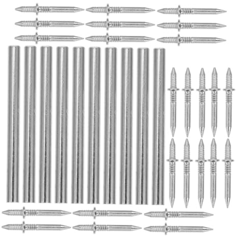 SEWACC Tornillos Invisibles de Doble Cabeza para Madera sin con Barriles de Instalación Fijadores sin Costuras para Zócalos y Proyectos DIY Superficies Duras