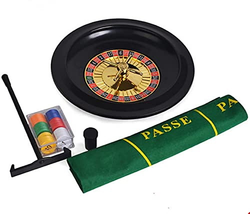 YHNNH Set da Gioco for Roulette Casinò 10 Pollici, Giradischi in Legno for, Accessori scrivania, Perfetto for Una Serata di Giochi a casa o Festa