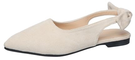Genérico 2026 Bailarinas de Punta Puntiaguda para Mujer, Zapatos de Trabajo Informales, cómodos y sin Cordones.