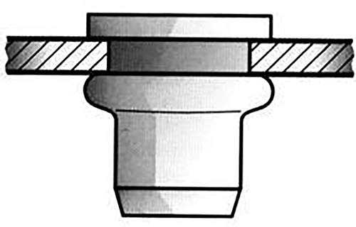 Gesipa Blind Rivet Nuts Alu Standard, 6 x 9 x 15.5 mm, 250 pcs