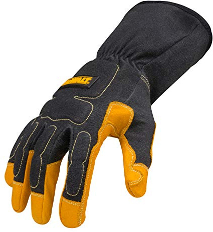 DEWALT Premium MIG/TIG Welding Gloves, Gauntlet-Style Cuff, Large
