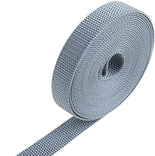 PrimeMatik - Cinta para persiana de Nailon Gris de 22mm x 6m