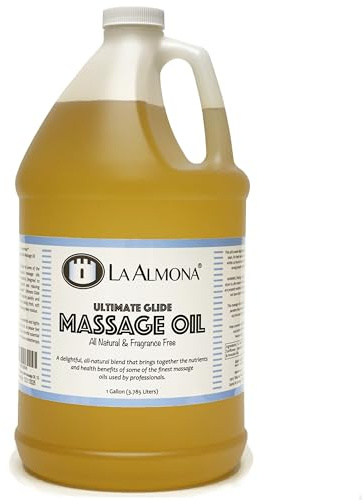 La Almona - Ultimate Glide Massage Oil, 1 Gallon Refill Jug