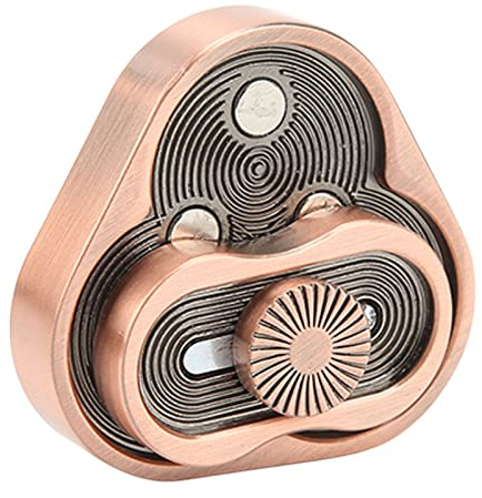 BuyWeek Fidget Slider Toy, Aleación de Aluminio Adultos Fidget Slider Toys Portátil Alivio del Estrés Slider Fingertip Deslizante Juguete para Aliviar el Estrés Autismo Tdah