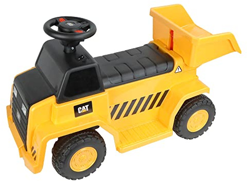 TURBO CHALLENGE - Caterpillar lastbil - elbärare - 119666 - elfordon - gul - redo att köra - 25 kg Max - plast - uppladdningsbara batterier och batterier ingår ej - Från 18 månader