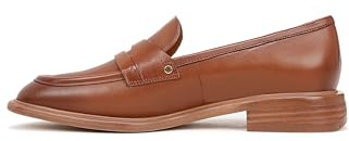 Franco Sarto Womens Edith Slip On Loafers Tobacco Brown Leather 8 M