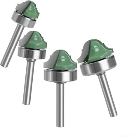 Punte per fresa su misura per una finitura liscia dei bordi in legno con un solido design con gambo da 6 mm (c)