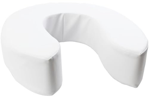 Unibos | Padded Raised Toilet Seat Without Lid, Elevated Comfort Toilet Seat Support for Elderly, Handicapped & Disabled Users