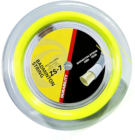 Kaeltsyn Corda da Badminton in Nylon Resistente, Filo per Racchetta Elasticità, Lungo 200 m, per Maggiore Durata e Prestazioni, Corde in Nylon per Allenamento da Badminton