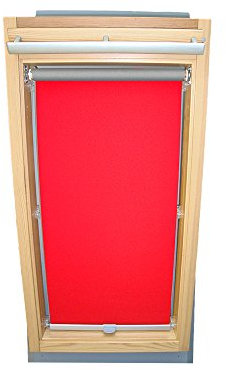 Easy-Shadow Hochwertiges Abdunkelungsrollo Rollo Thermo rot / signalrot für Velux DKL/DKU/RHL/RHU-EP GGU,GPU,GHU,GTU F06 ALU // Maßanfertigung