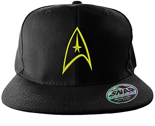 Star Trek Officially Licensed Merchandise Starfleet Adjustable Size Snapback Cap (Black)