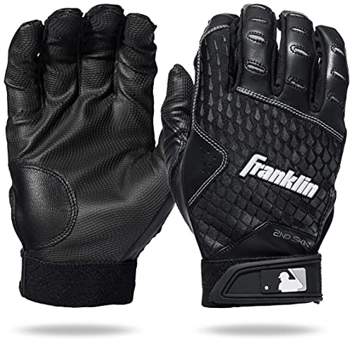 Franklin Sports 2nd-Skinz® slaghandskar svart/svart vuxen medium