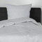 Bierbaum Bettwäsche 3292, Satin Basic, Designed in Germany, silber 03, Fischgrat-Muster, 135x200 + 80x80 cm