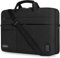 DOMISO 14 Pouces Grande Sacoche pour Ordinateur Portable Housse avec Port de Chargeur USB Externe Sacoche Bandoulière pour Ultrabook/Netbook/HP 14 / Lenovo Yoga 520 / ASUS/Acer, Noir