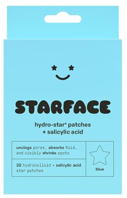 Starface Women's Hydro-Star + Salicylic Acid, Blue, One Size, 32 count (Pack of 1)