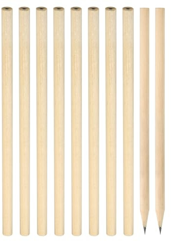 PATIKIL Brown Round Pencils, 50 Pack HB Graphite Pencils Wood Pencils Double-Ended Pencil for Classroom Office Engineering Marking