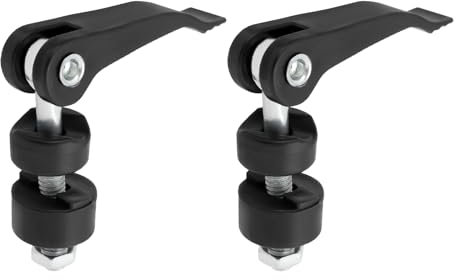 eMagTech 2 bulloni a vite per manopola e dado 45 x 6 mm per piastrelle, vite di bloccaggio a pressione rapida, vite di bloccaggio per tosaerba, manopola triangolare