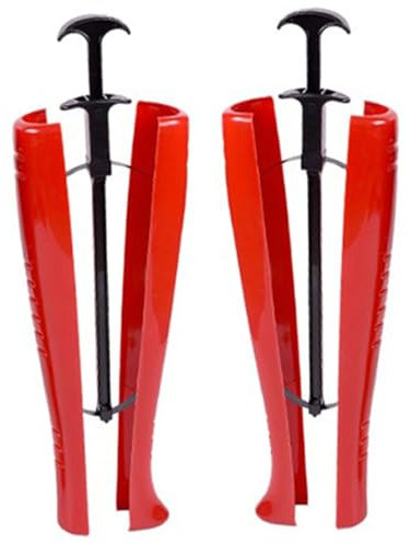 Tree di stivale da 1 oblive, barella del polpaccio di avvio 18 x 7 x 5 con manico di regolazione, albero di scarpe con lamiera in acciaio a molla, stivale ad albero, barelle di avvio per stivali