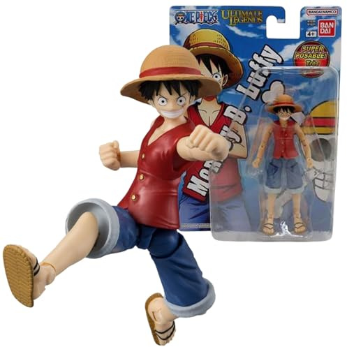 BANDAI - Ultimate Legends HD - Figurina One Piece 12 cm - Monkey D. Ruffy (Luffy) - Licenza ufficiale One Piece - Figurina articolata Ruffy - Giocattolo per bambini 4 anni e + - VE91031