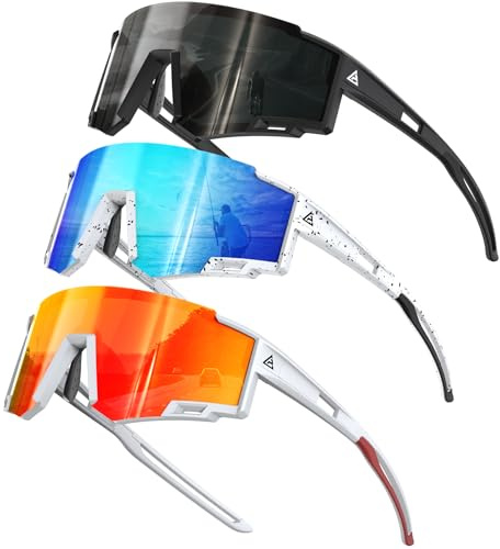KALIYADI Polarized Kids-Sunglasses Sports Sunglasses-for-Kids: Boys Girls Sun Glasses with UV400 for Running Cycling Age 6-14