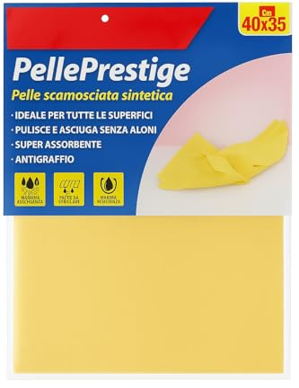 vidoelettronica Tissu en daim synthétique 40 x 35 cm | super absorbant, anti-rayures, facile à presser | chiffon de nettoyage, verre, cuisine, salle de bain, sans halos