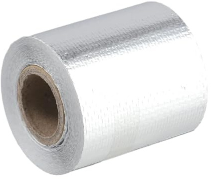 1 st 5 m värmeskyddstejp av aluminiumfolie - högtemperaturbeständig isolering for avgasrör, tak och mer