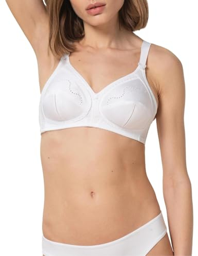 Triumph Donna Doreen + Cotton 01 N, Non-wired bra, WHITE, 6B