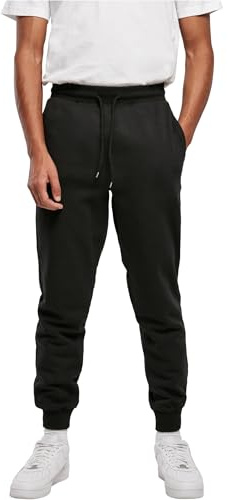 Urban Classics Basic Sweatpants, Herren und Jungen Jogginghose, lässige Sporthose im relaxed Cut, Schwarz (black 7), 48 (HerstellergröÃŸe: L) ,Loose Fit