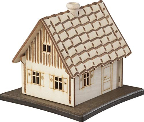 weigla Casetta per affumicatura, Legno Naturale, 11,3x11x11,3 cm