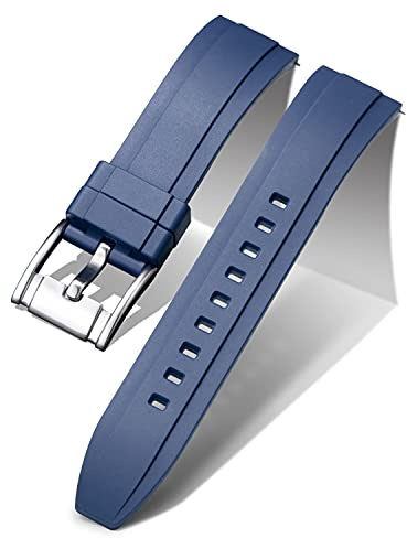 BINLUN Snabbkoppling Silikon Klockarmband Ersättnings Gummi Klockarmband 18mm 19mm 20mm 21mm 22mm 24mm Smartklockarmband för Män och Kvinnor Vattentäta Sport Klockarmband med 11 Färger