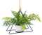 TWINCO DECOR Künstliche Farnpflanzen zum Aufhängen, 30,5 cm, Farne, Kunstfarne, zum Aufhängen, mit künstlichen Pflanzen, Topf für Zuhause, Büro, Hochzeit, Party, Tisch, Decke, Innen- und Außenbereich