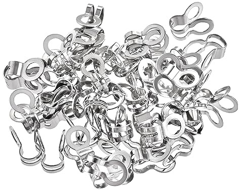 sourcing map Packung mit 50 Kugelkette Stecker 4mm 4,5mm doppelte Ring Art Verbindung Edelstahl Loop Verbinder