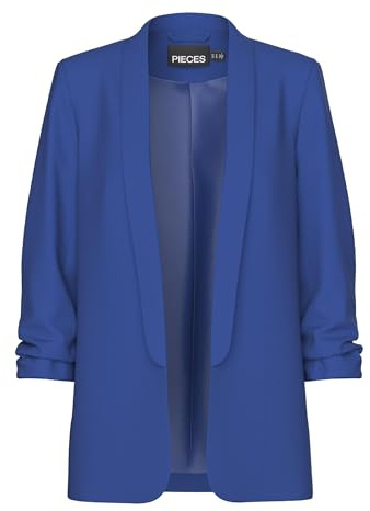 PIECES Damen Pcboss Noos 3/4 Blazer, Mazarine Blue,S