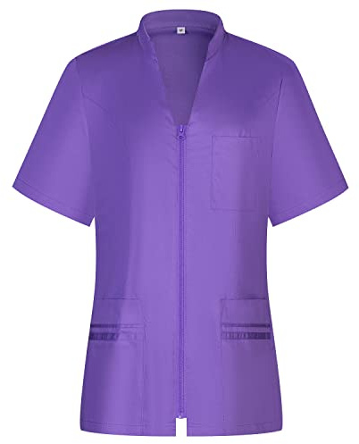 MISEMIYA - CAMISA SANITARIO MUJER - UNIFORME SANITARIO - UNIFORME HOSTELERÍA 712 - M, Lila