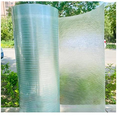 Piastra di copertura per serra in plastica acrilica trasparente, in policarbonato, resistente agli urti, facile da piegare e tagliare, per pergola, balcone (colore: 1,5 mm, dimensioni: 1,5 x 20 m