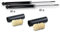 ATEC Germany 2x amortisseurs à gaz arrière jambe de suspension avec kit anti-poussière Compatible avec BMW 3 (E46), 3 Cabriolet (E46), 3 Compact (E46), 3 Coupe (E46), 3 Touring (E46)