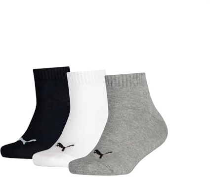 PUMA unisex barn enkel kvarts 3P strumpor (förpackning med 1)