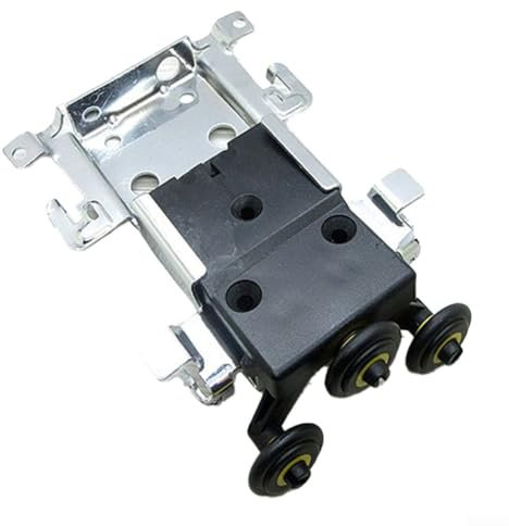 Rodillo de puerta corredera de madera vieja Gabinete de puerta corredera polea lateral montada sin esfuerzo Operar fuerte polea de puerta corredera de nailon (redondo superior)