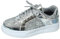 Glitzer Schuhe Unisex Damen Herren Pailletten Lackschuhe Rutschfeste Plateau Pailletten Schuhe Sneaker Atmungsaktive Leicht Glitzerschuhe Pailettenschuhe 70er Jahre Schuhe Tanzsneakers (Silver, 43)
