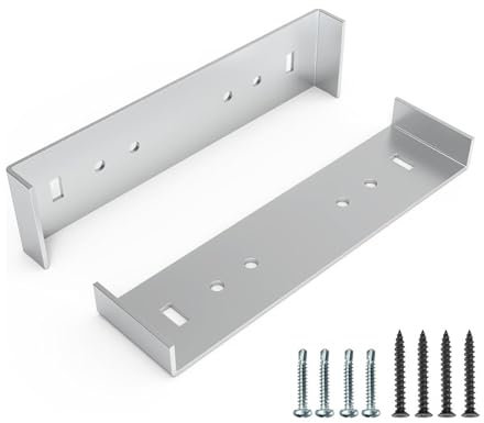 Support de montage de la boîte aux lettres, support de boîte aux lettres, 2 pièces Pièces de remplacement de boîte aux lettres en aluminium par vis, Supports matériels, outils et amélioration de la ma