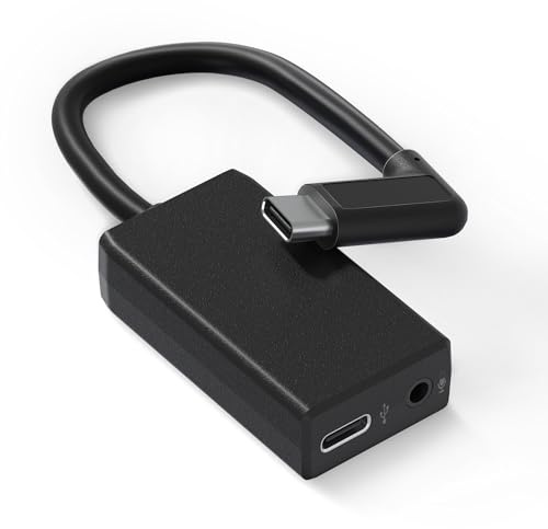 Runpower Adaptateur de Micro Externe avec connecteur de Type C pour caméra GoPro Hero Toutes Les séries convertit Un Microphone de 3,5 mm