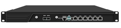 1U Firewall Appliance 10GB, PFSense, OPNsense, VPN, Network Rackmount, Core I3 14100, RJ16, H61 / B660, 6 x 2.5GbE I226-V, 2 x SFP+ 82599ES, 0 RAM, 0 Storage, Barebone No System